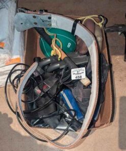 Weight belt, weight plates, 8lb ball, exercise gloves, etc
