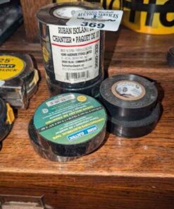 Black Electrical tape rolls