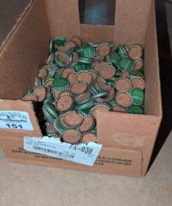 Stubby Lemon lime Cork lined Soda caps