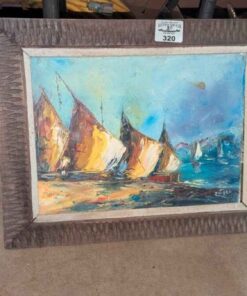 Raoul Viard 1921-1984 Original Sailboat painting