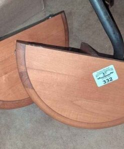 Pair of Half moon wall shelves