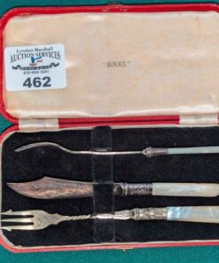 Birks Mother of Pearl cheese cutting set