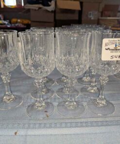 Crystal stemware (10)pc