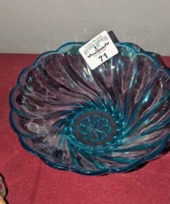 Blue Swirl Glass bowl