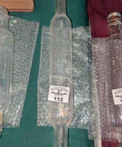 Glass rolling pin with cork stop