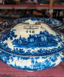 Togo Colonial pottery covered bowl