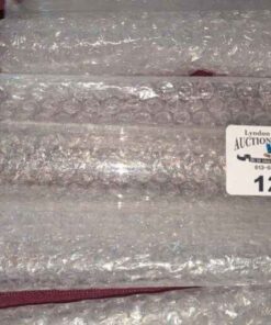 Clear glass rolling pin with stopper ends