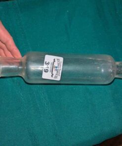 Clear glass rolling pin