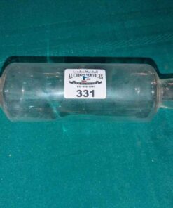 Clear glass rolling pin with stopper