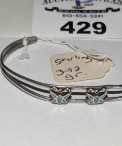 Sterling butterfly bracelet