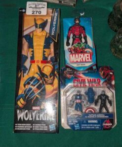 Wolverine, Captain America & Ant Man Figures