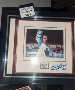 Bobby Baun Autographed limited Edition lithograph