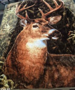 throw with deer head