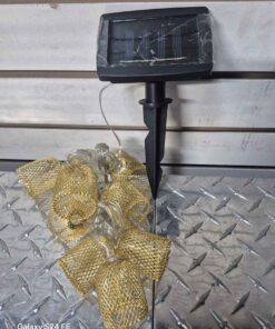 Solar golden bell string light set