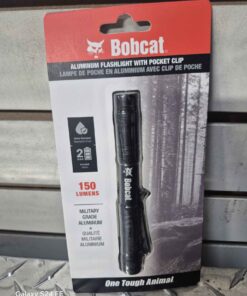 Bobcat aluminum flashlight with pocket clip