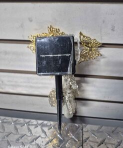 Solar butterfly and leaf string light set