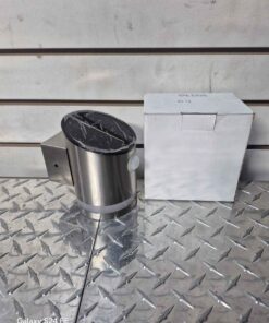 Door post mount stainless downward shine solar motion light