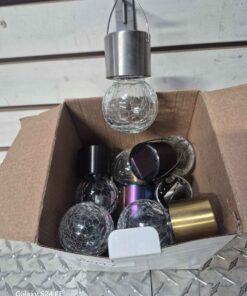 Box of cracked ice solar hanging lights