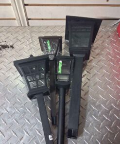 Lot of 4 assorted solar pathway lights