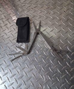 Foldable multi use tool with pouch