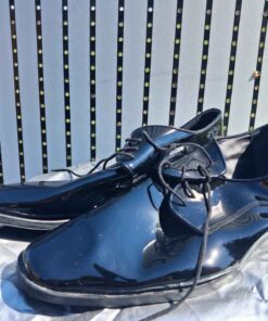 Joseph Abboud shiny black dress shoes size adult 15 M