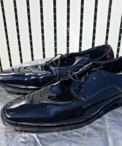 Joseph Abboud shiny black dress shoes size adult 11 1/2 W