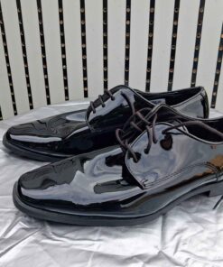 Joseph Abboud shiny black dress shoes size adult 10.5 W
