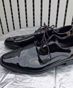 Joseph Abboud shiny black dress shoes size adult 10 M