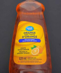 Orange scent dish soap