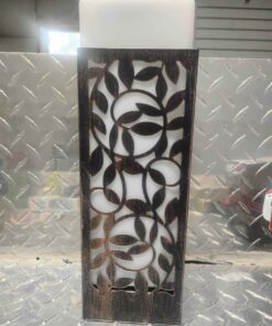 Square bronze decorative solar light