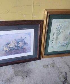 Qty 2 assorted framed pictures