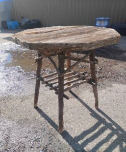 Twig and wood vintage coffee table