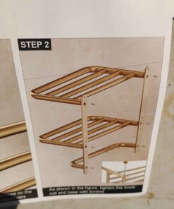 Three tier towel rack