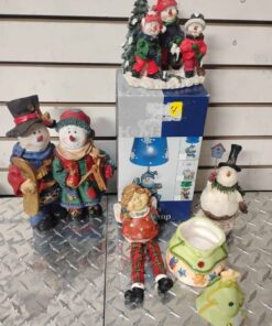 Assorted Christmas figurines etc