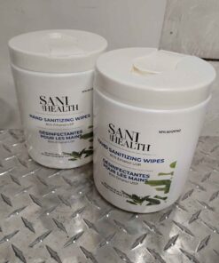 Qty 2 sanihealth sanitizer wipes...... great to clean your dirty hands