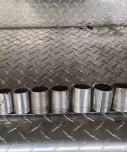 1/2 inch drive sockets on metal holder 9 pieces