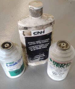 A/C refrigerant and and partial hand scrub