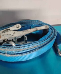 Blue ratchet strap