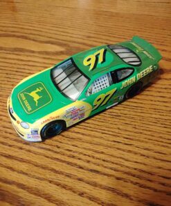 Large 1/16 scale die cast metal John Deere race car