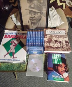 Baseball collection including Babe Ruth photo complete set of baseball CDs and more