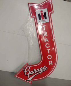IH tractor garage metal arrow sign