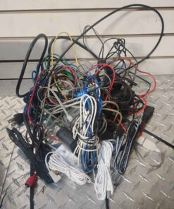 Assorted wires adapters power cords etc