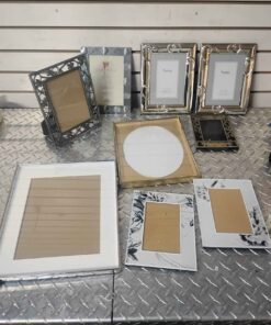 9 mostly metal picture frames