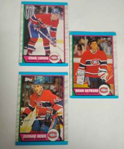 Hockey cards 3 Montreal Canadiens cards