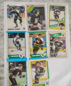Hockey cards 8 north Stars hockey cards