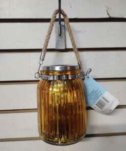 Gold color solar hanging jar