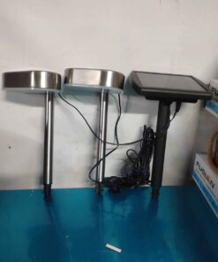 Set of 2 solar down shining lights with solar panel