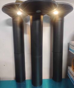 3 lily pad leaf solar lights