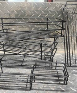 Five assorted hanging drip trays