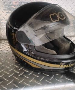 Motorcycle/snowmobile helmet appears to be large or XL